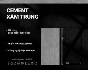 Cement xám trung BRD-M091809FY009
