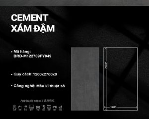 Cement Xám Đậm M122709FY049