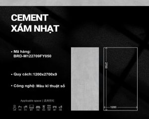 Cement Xám Nhạt M122709FY050